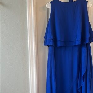 Jessica Howard Royal Blue Layered Maxi Dress